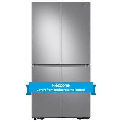 Photo 1 of Samsung 29-cu ft 4-Door Smart French Door Refrigerator with Dual Ice Maker and Door within Door (Fingerprint Resistant Stainless Steel) ENERGY STAR