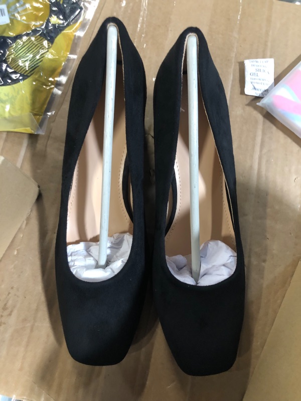 Photo 2 of * womens 8.5 *
Guayonng Women's Closed Pointed Chunky Heels Dressy Slip On High Block Heeled Wedding Party Office Ladies Pumps Cool Black 8.5