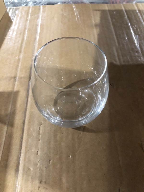Photo 3 of (Bundle of 2) Vintorio GoodGlassware Stemless Wine Glasses (Set Of 4) 15 oz - Crystal Clear 