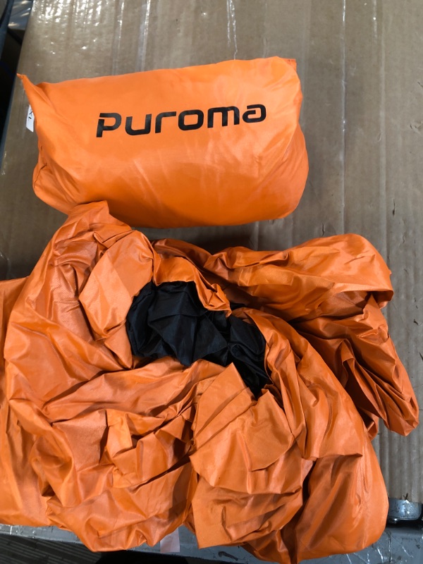 Photo 3 of (2-Pack)Puroma Bike Cover Outdoor Waterproof Bicycle Covers, Orange & Black X-Large