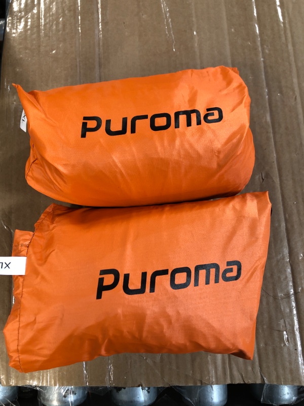 Photo 2 of (2-Pack)Puroma Bike Cover Outdoor Waterproof Bicycle Covers, Orange & Black X-Large