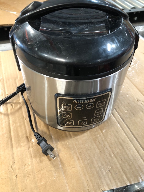 Photo 2 of * missing the cooking bowl * 
(USED/TESTED)Aroma Housewares ARC-914SBD Digital Cool-Touch Rice Grain Cooker and Food Steamer, Stainless