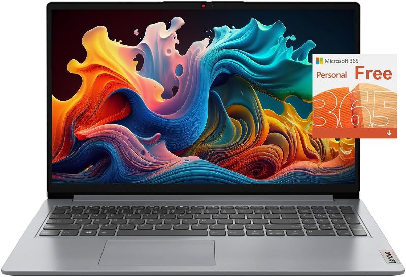 Photo 1 of Lenovo IdeaPad, 20GB RAM, 1TB SSD, AMD Dual-core Processor, 15.6 Inch HD Anti-Glare Display, Long Battery Life Up to 9.5Hr, HDMI, SD Card Reader, Windows 11, 1 Year Microsoft 365