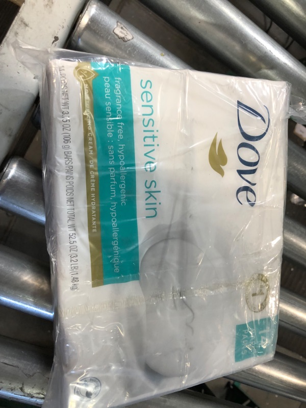 Photo 3 of Dove Beauty Bar More Moisturizing Than Bar Soap for Softer Skin, Fragrance-Free, - (Pack of 14)