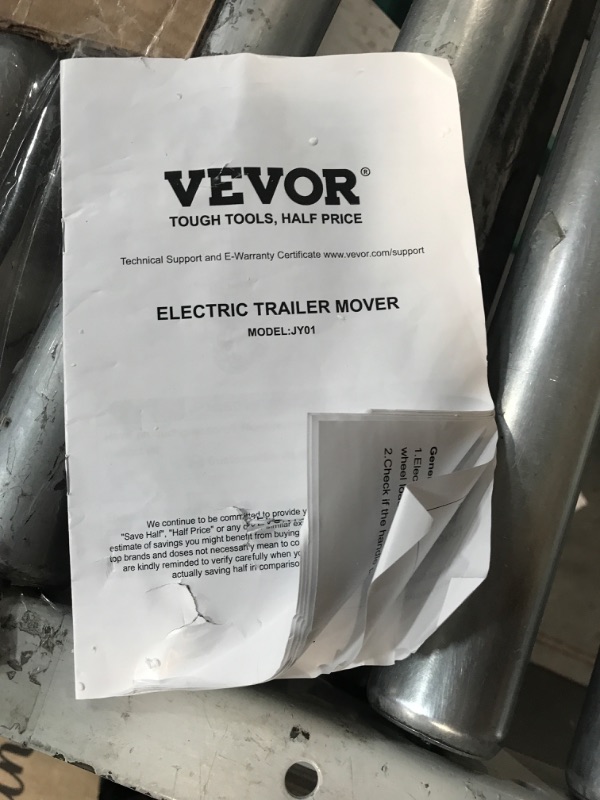 Photo 4 of VEVOR Electric Trailer Dolly, 5000lbs Towing Capacity, 350W 12V Trailer Jockey Wheel with 22 ft/min Moving Speed, 12''-24.8'' Adjustable Clamp Height & 8'' Rubber Tire, for Moving Trailer Caravan Boat