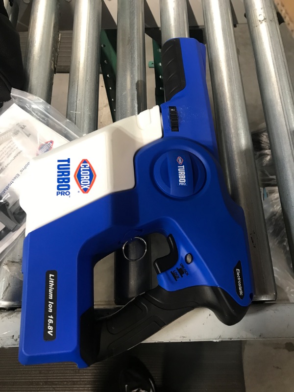 Photo 1 of CloroxPro Turbo Pro Electrostatic Sprayer, Healthcare and Industrial Spray, Clorox Disinfectant Spray - 29561
