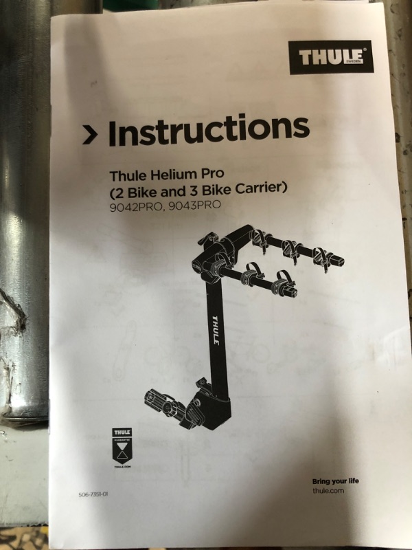 Photo 1 of *SEE NOTES* Thule Helium Pro Hitch Bike Rack 3 Bike