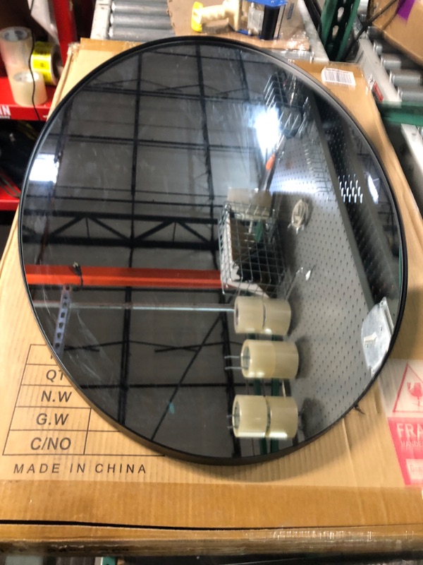 Photo 2 of * SEE NOTES* Oval Mirror for Wall Stainless Steel Frame 24 x 36 Inch 