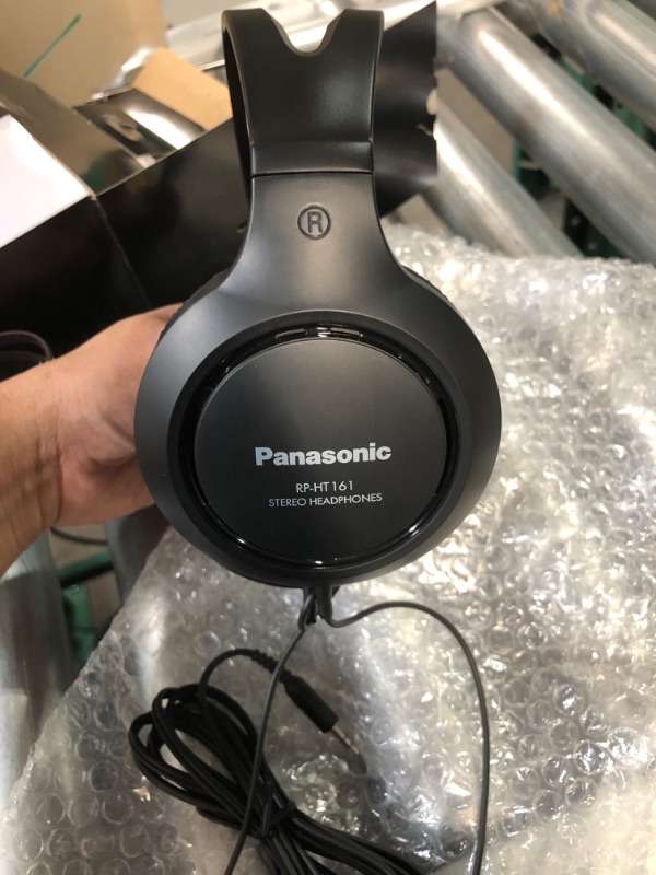 Photo 4 of Panasonic RP-HT161-K Full Size Over-Ear Wired Long-Cord Headphones