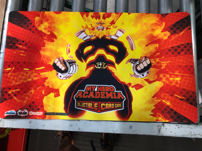 Photo 3 of *SEE NOTES* My Hero Academia Collectible Card Game Series 3 Eraser Head PLAYMAT | 18" by 24" Rubber Game Mat | Ages 14+ | 20-30 Minutes | Made by Jasco Games