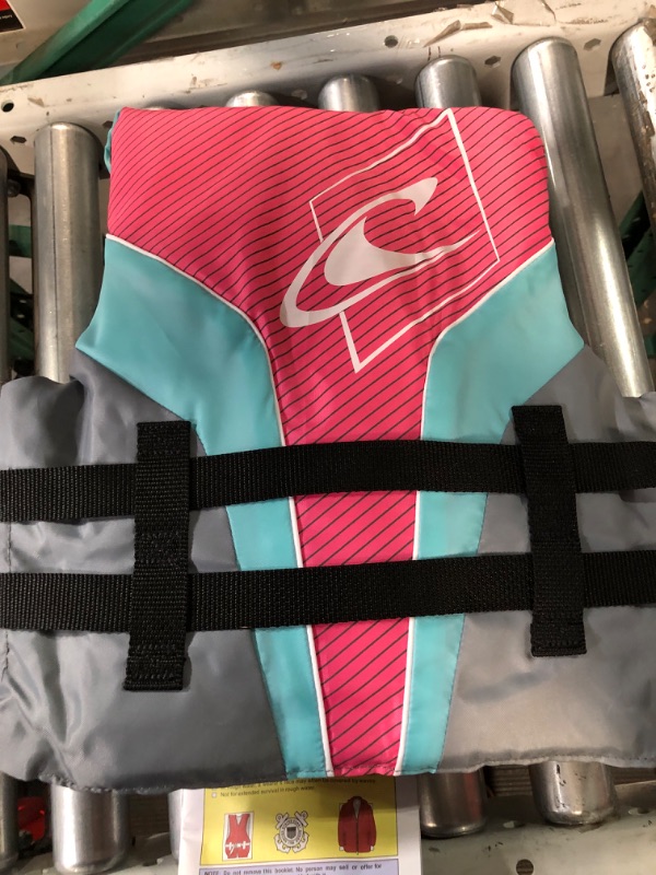 Photo 4 of O'Neill Youth SuperLite USCG Life Vest One Size Turquoise/Berry/Smoke:White