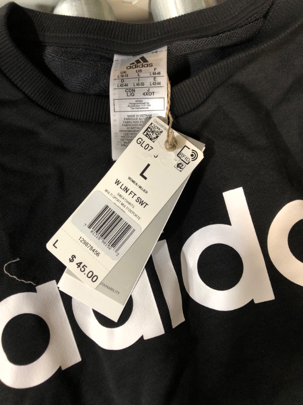 Photo 3 of *STOCK PHOTO AS REF SEE PHOTOS adidas Originals womens Crewneck Sweatshirt, Black,