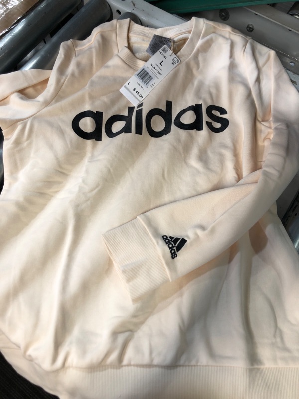 Photo 2 of Adidas Women's Essentials Logo Sweatshirt SIZE LARGE 