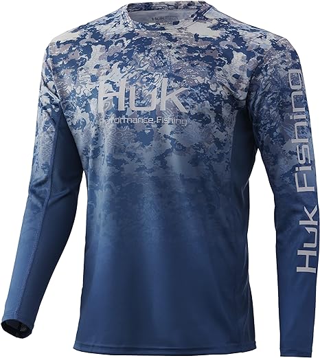 Photo 1 of *STOCK PHOTO AS REF* HUK Men's Icon X Camo Long Sleeve Performance Fishing Shirt SIZE SMALL 
