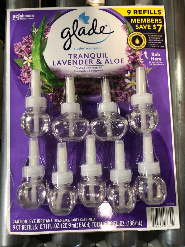 Photo 2 of *SEE NOTES* Glade PlugIns Scented Essential Oil Refills (6.39 fl. oz., 9 ct.)