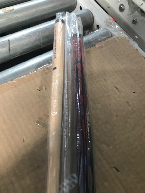 Photo 3 of (USED AND WOBBLES) Mizerak 58" Premium Maple Billiard Cue with Stainless Steel Joint and 8-Layer Leather Tip - 2-piece