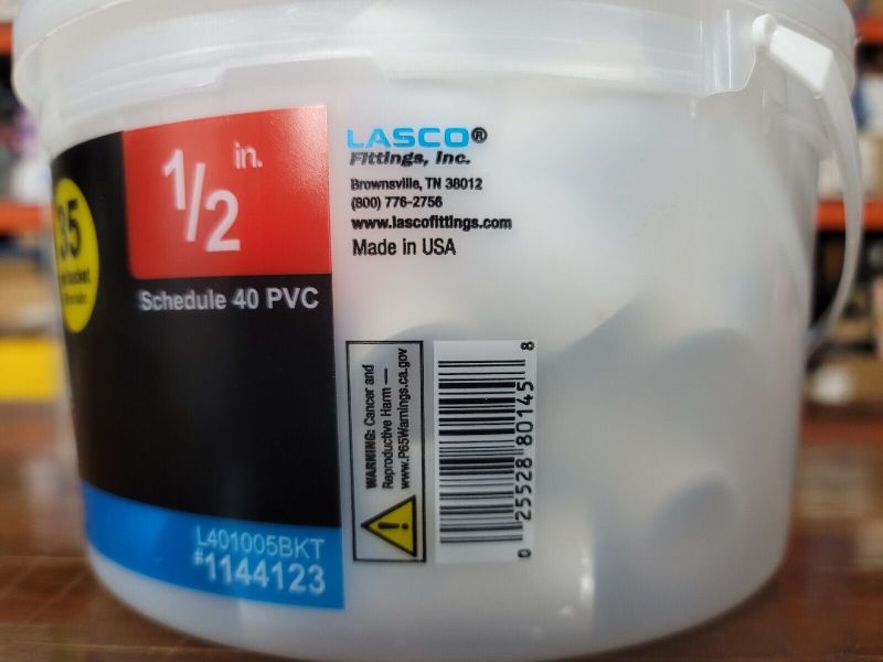 Photo 1 of *Lasco 1/2- in, Schedule 40, PVC Tee (Pack of 35)