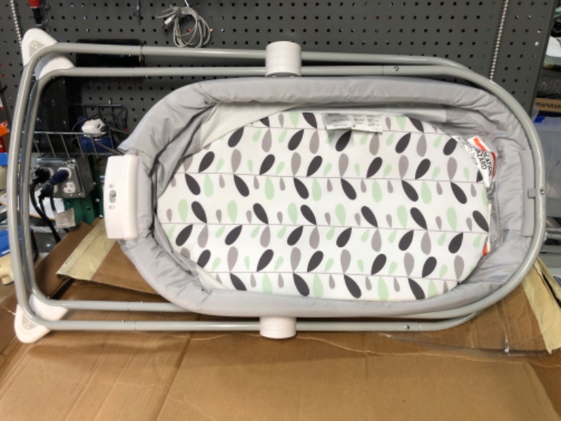 Photo 2 of *USED SEE PHOTOS* Fisher-Price Soothing View Bassinet – Climbing Leaves, portable bedside baby crib [Amazon Exclusive]