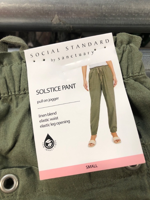 Photo 3 of Social Standard by Sanctuary Ladies Linen Blend Elastic Waist and Leg Solstice