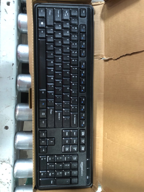 Photo 3 of Amazon Basics Wireless Keyboard-Quiet and Compact-US Layout (QWERTY)