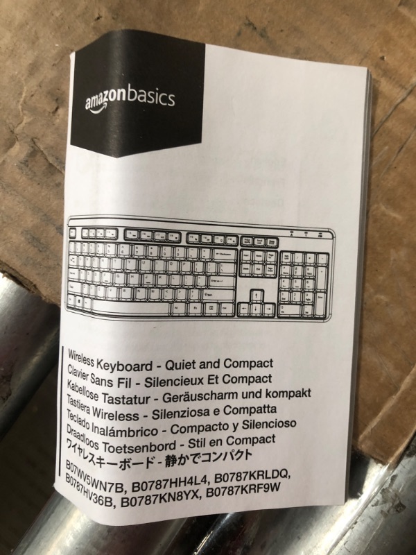 Photo 2 of Amazon Basics Wireless Keyboard-Quiet and Compact-US Layout (QWERTY)