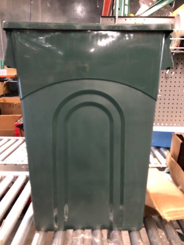 Photo 2 of *Stock Photo for Reference*-United Solutions Highboy Recycling Bin with Swing Lid, 23 Gallon,