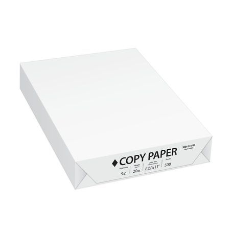 Photo 1 of Staples Copy Paper 8.5 X 11 20 Lbs. White 500 Sheets/Ream (14610) Pack of 2
