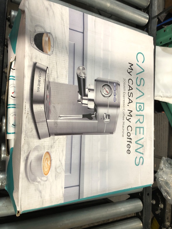 Photo 1 of *UNTESTED* Espresso Machine 20 Bar, Professional Espresso Maker with Milk Frother Steam Wand, Compact Espresso Coffee Machine with 34oz
