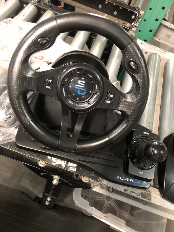 Photo 3 of *UNTESTED*SUBSONIC Superdrive - GS550 steering racing wheel with pedals, paddles, shifter 