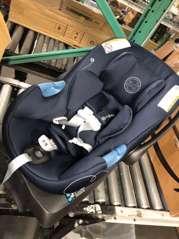 Photo 3 of Cybex Aton G Infant Car Seat with Linear Side-Impact Protection, 11-Position Adjustable Headrest, in-Shell Ventilation, Easy-in Buckle and Secure Safelock Base