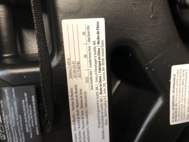 Photo 3 of Diono Solana 2 XL, Dual Latch Connectors, Lightweight Backless Belt-Positioning Booster Car Seat, 8 Years 1 Booster Seat