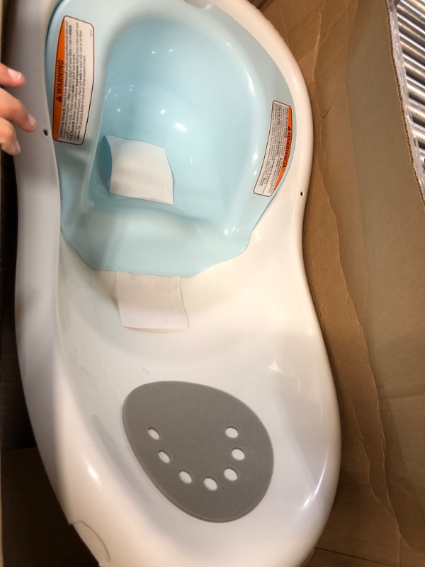 Photo 1 of Fisher-Price 4-In-1 Sling 'N Seat Bath Tub, Pacific Pebble, Baby To Toddler Convertible Tub With Seat And Toys