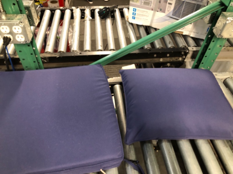 Photo 2 of * used item *
Arden Selections Outdoor Deep Seating Cushion Set 24 x 24, Sapphire Blue Leala 24 x 24 Sapphire Blue