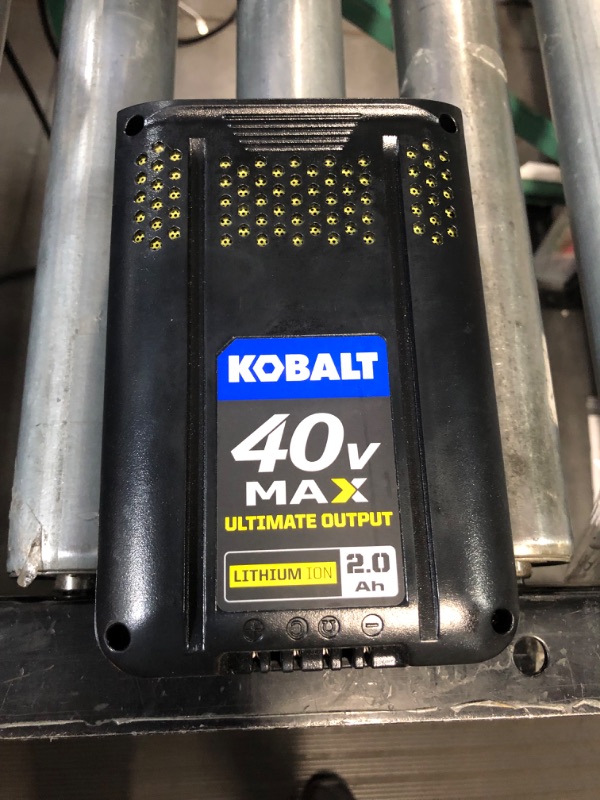 Photo 3 of Kobalt 40-Volt 4-Amps 4.0ah Rechargeable Lithium Ion (Li-Ion) Cordless Power Equipment Battery