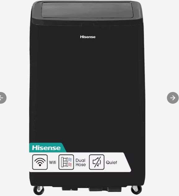 Photo 1 of ***MISSING REMOTE - OTHER PARTS LIKELY MISSING AS WELL***
Hisense 10000-BTU DOE (115-Volt) Grey Vented Wi-Fi enabled Portable Air Conditioner