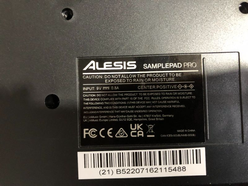 Photo 4 of ***DAMAGED - VOLUME KNOB MISSING***
Alesis SamplePad Pro - Percussion and Sample-Triggering Instrument 