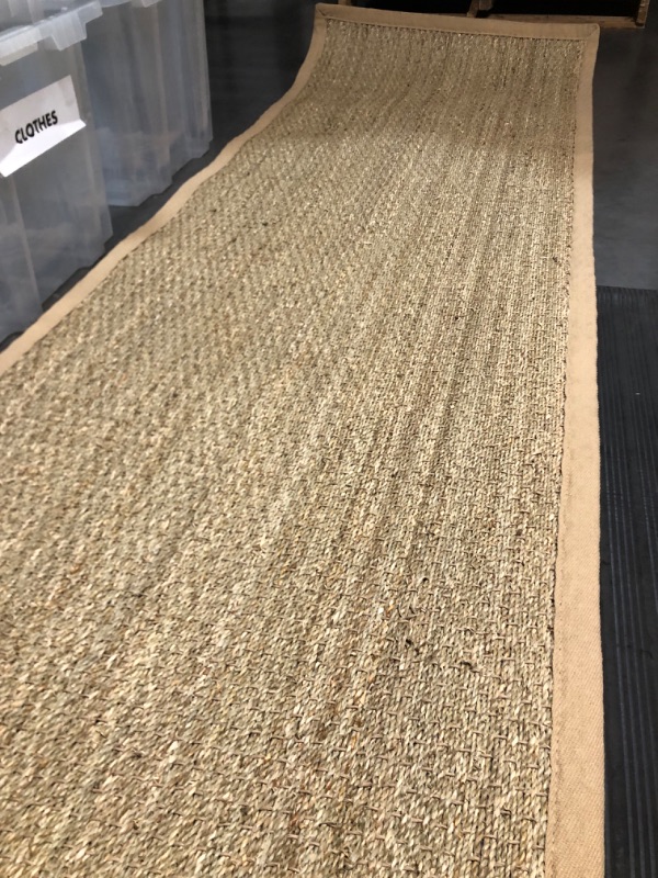 Photo 3 of ***DAMAGED/FRAYED - SEE PICTURES***
nuLOOM Elijah Farmhouse Seagrass Area Rug 2' 6" x 8' Beige