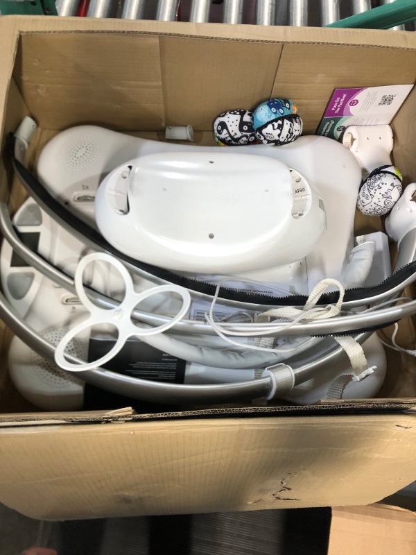 Photo 1 of ** NO FABRIC SEAT** 4moms MamaRoo Multi-Motion Baby Swing, Bluetooth Baby Swing with 5 Unique Motions, Grey
