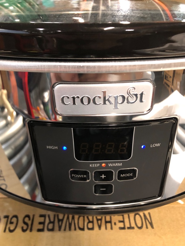 Photo 2 of **LIGHTS FLICKER WHEN PLUGGED IN ** crock-pot sccpvf710-p slow cooker, 7 quart, polished