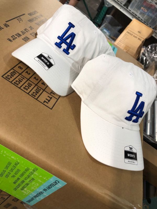Photo 1 of 2 '47 Los Angeles Dodgers White Clean Up Dad Hat Adjustable Slouch Cap