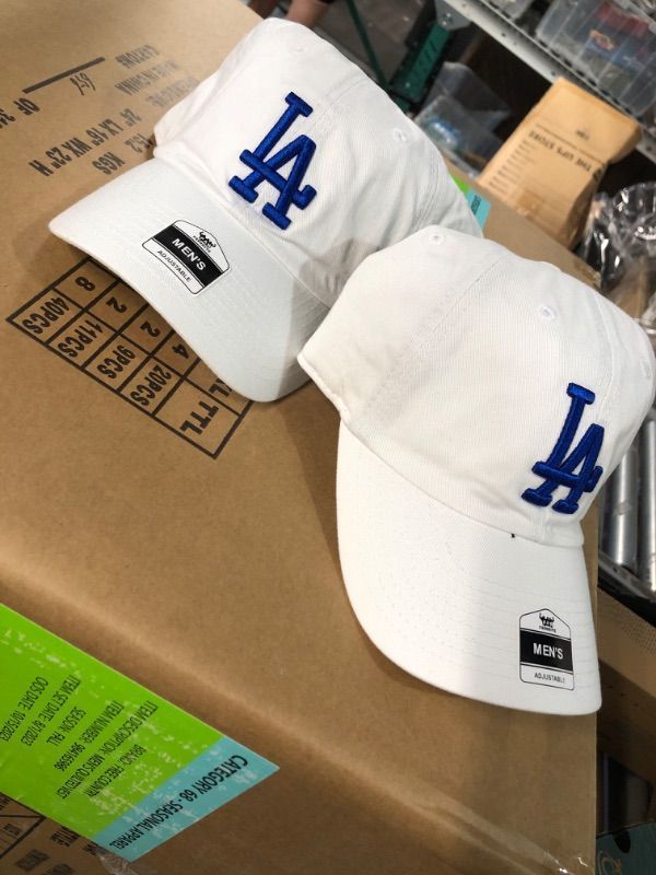 Photo 2 of 2 '47 Los Angeles Dodgers White Clean Up Dad Hat Adjustable Slouch Cap