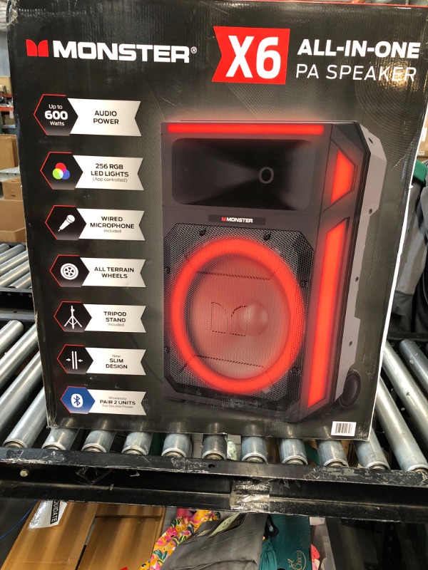 Photo 2 of Monster X6 All-in-One PA Bluetooth Speaker System
