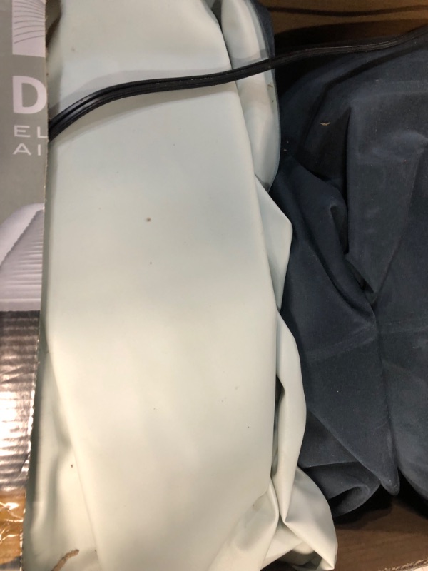 Photo 4 of **HAS LEAK/NEEDS REPAIR PATCH, USED/DIRTY**  Intex Dura-Beam Deluxe Comfort Plush Air Mattress Series with Internal Pump Twin 18in