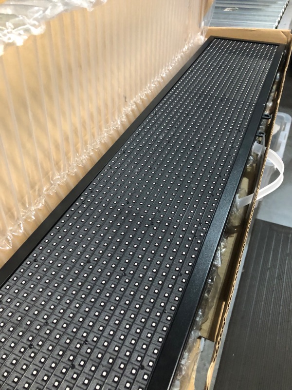Photo 1 of **PARTS ONLY, NON-FUNCTIONAL** P10 Indoor LED Scrolling Sign 40'' x 8'' Full Color WiFi LED Sign Display Board with High Resolution - LED Sign for Advertising (1pcs) 40"x8" inch