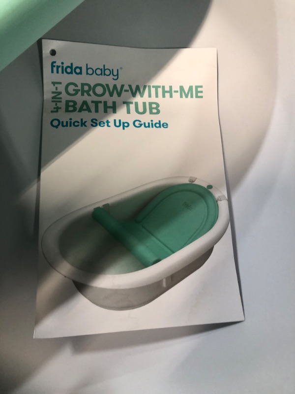 Photo 4 of 4-in-1 Grow-with-Me Bath Tub by Frida Baby Transforms Infant Bathtub to Toddler Bath Seat