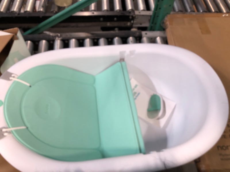 Photo 3 of 4-in-1 Grow-with-Me Bath Tub by Frida Baby Transforms Infant Bathtub to Toddler Bath Seat