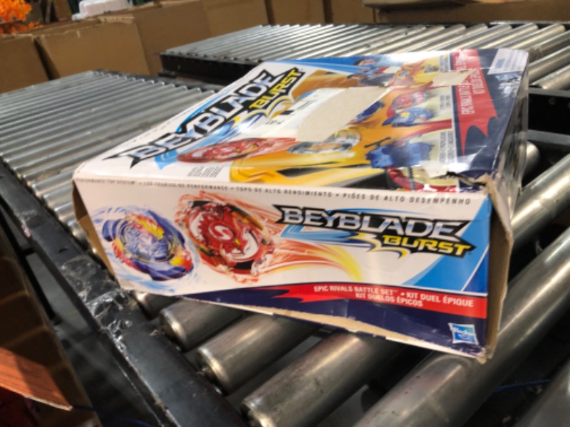 Photo 3 of Beyblade Burst Epic Rivals Battle Set – Complete Set with Beyblade Burst Beystadium,Yellow