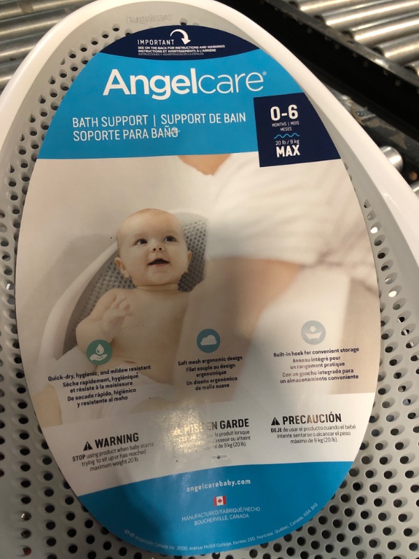 Photo 4 of Angelcare Baby Bath Support (Grey) | Ideal for Babies Less than 6 Months Old