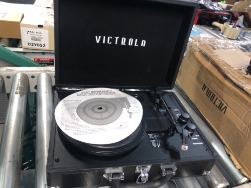 Photo 2 of *PARTS ONLY/SEE NOTES** Victrola Vintage 3-Speed Bluetooth Portable Suitcase Record Player