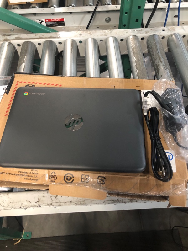 Photo 3 of HP Newest Flagship Chromebook, 11.6" HD (1366 x 768) Display, Intel Celeron Processor N3350, 4GB LPDDR2, 32GB eMMC, Chrome OS, HD Graphics 500, 11A-NB0013DX, Ash Gray **BRAND NEW**